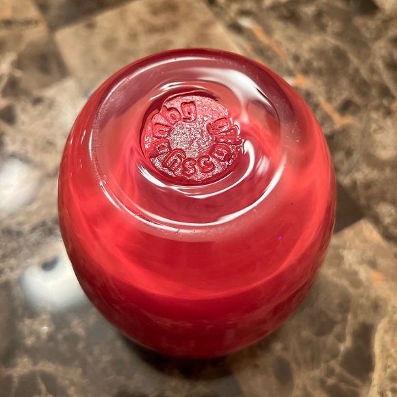 glassybaby Accents Glassybaby Red Joy Hand Blown Glass Glassy Baby